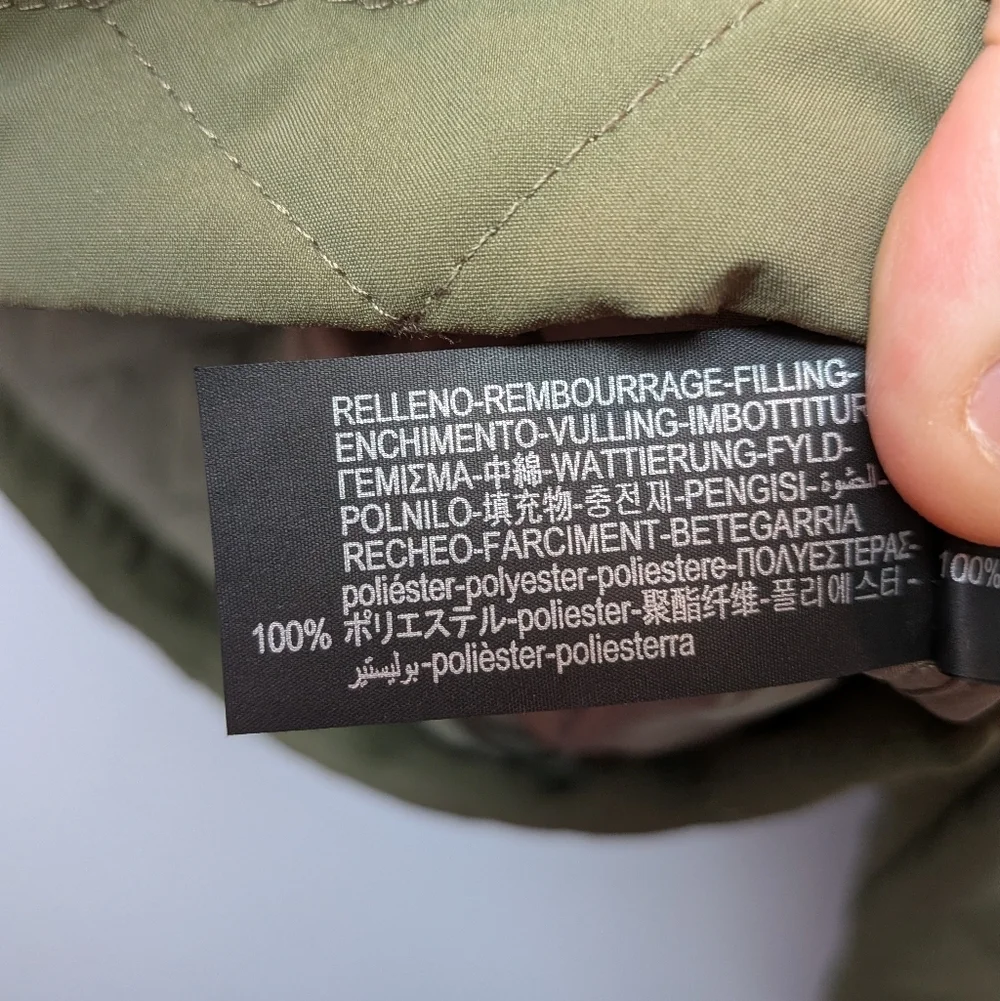 ZARA Kaki Green Girl Kid Mid Season Coat Size 8-9 3 Pockets Fall Or Spring - Picture 5 of 9